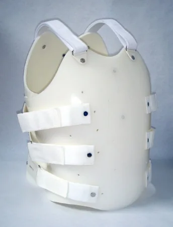 A moulded spinal jacket